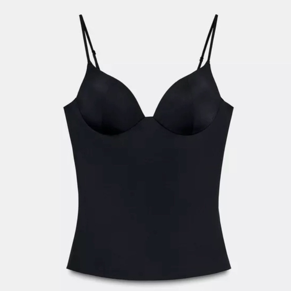 NWOT Zara Seamless Built-in Bra Cami | Small (US 2-4) | Perfect Condition - Picture 3 of 16